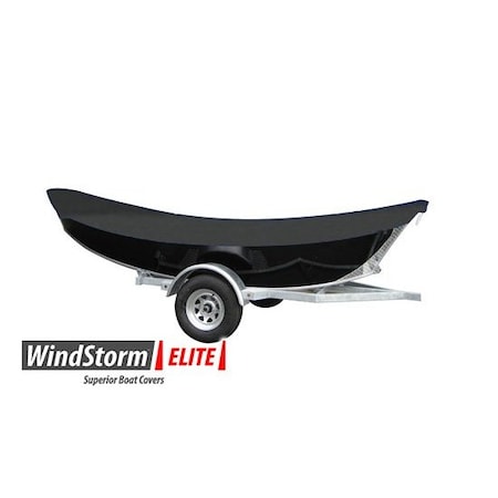 Eevelle Boat Cover DRIft BOAT, Outboard Fits 18ft L up to 96in W Charcoal SFDFT1896B-CHL